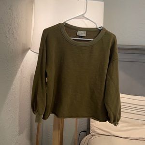 Olive green sweatshirt